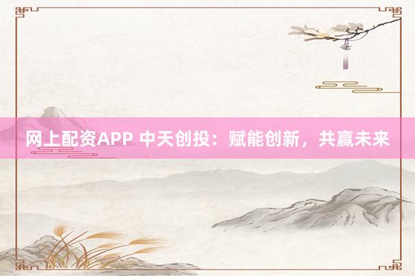 网上配资APP 中天创投：赋能创新，共赢未来