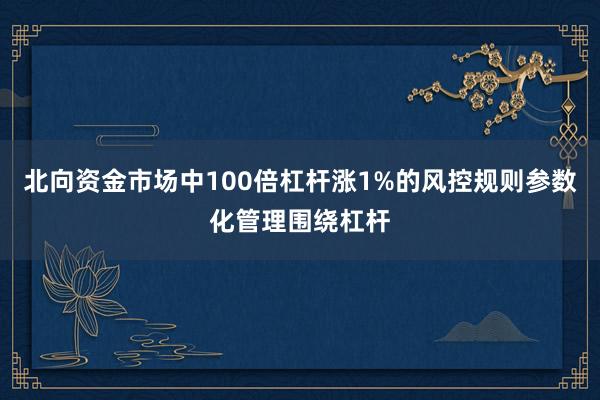 北向资金市场中100倍杠杆涨1%的风控规则参数化管理围绕杠杆